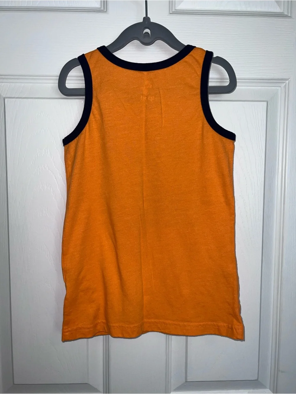 Kids 5/6 Orange Tank Top w/ Palm Sunset Graphic